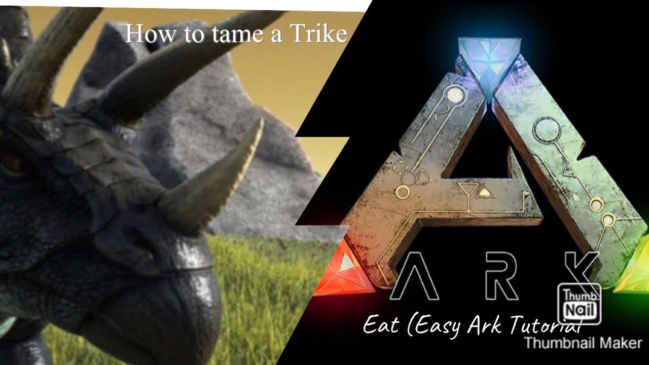 How to tame a trike (Eat) Easy Ark Tutorial