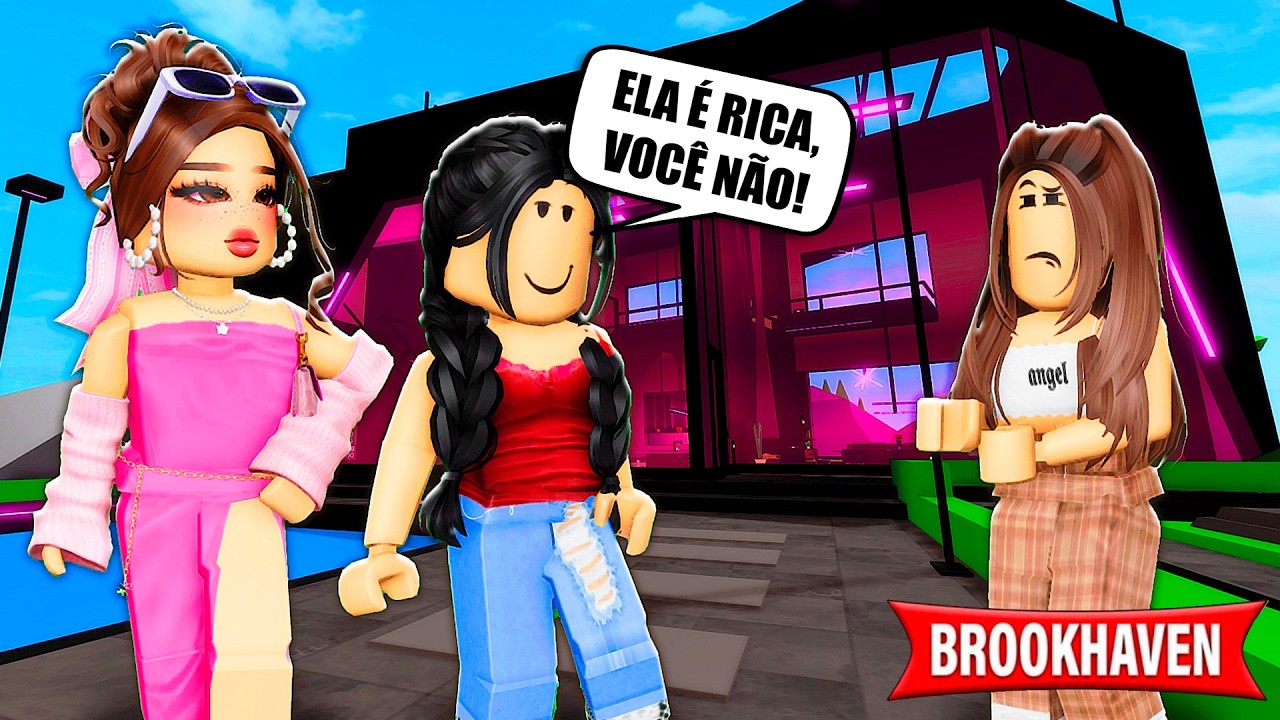 A MENINA TROCOU A MELHOR AMIGA PELA VIZINHA RICA! | Historinhas Brookhaven RP | Roblox