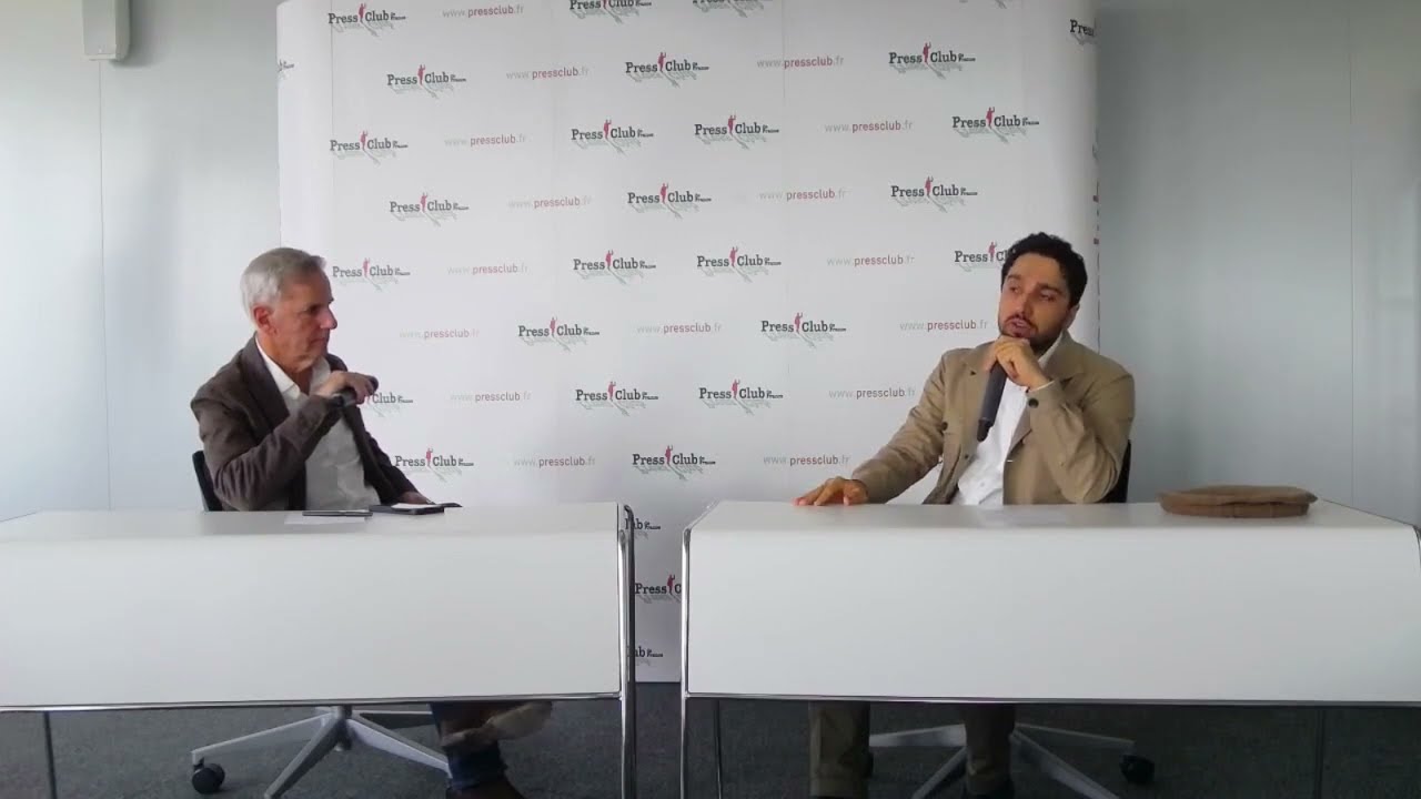 AHMAD MASSOUD, LEADER OF THE NATIONAL RESISTANCE FRONT OF AFGHANISTAN, FACE AU PRESS CLUB