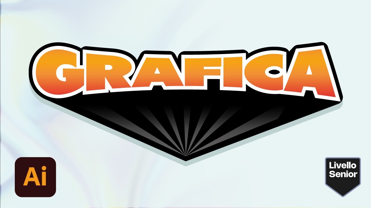 TESTO 3D a CONO in Illustrator: Effetto Ombra Unico