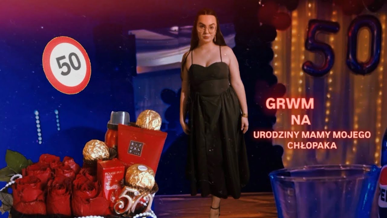 GRWM NA URODZINY MAMY MOJEGO CHŁOPAKA✨️🎈|ROBIĘ FLOWERBOX Z KOSMETYKAMI🎁🌹💄