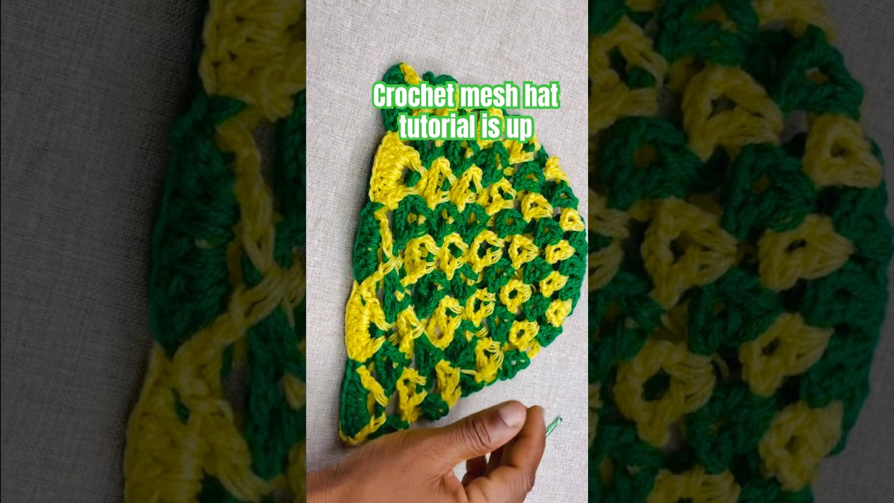 Вы видели самую милую вязаную сетчатую шапочку? #brcrochet #crochet #crochetmeshhat