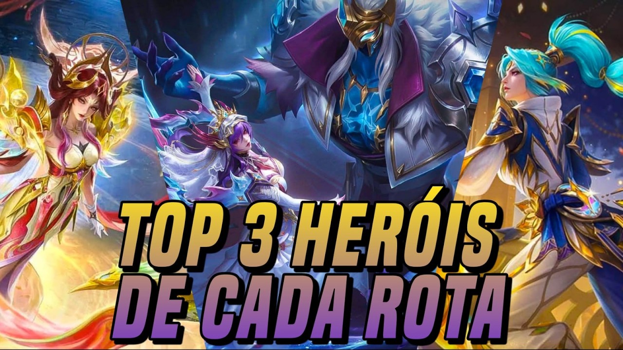 Os 3 MELHORES heróis que EU RECOMENDO em Cada Rota (Março 2026) | MLBB