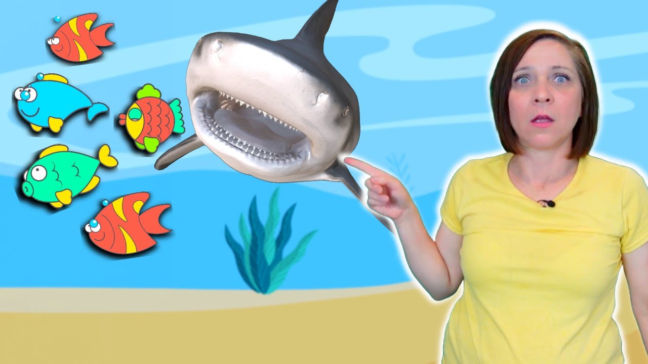 🐠 Five Little Fishies 🐡 Action Rhyme for preschool kids and toddlers