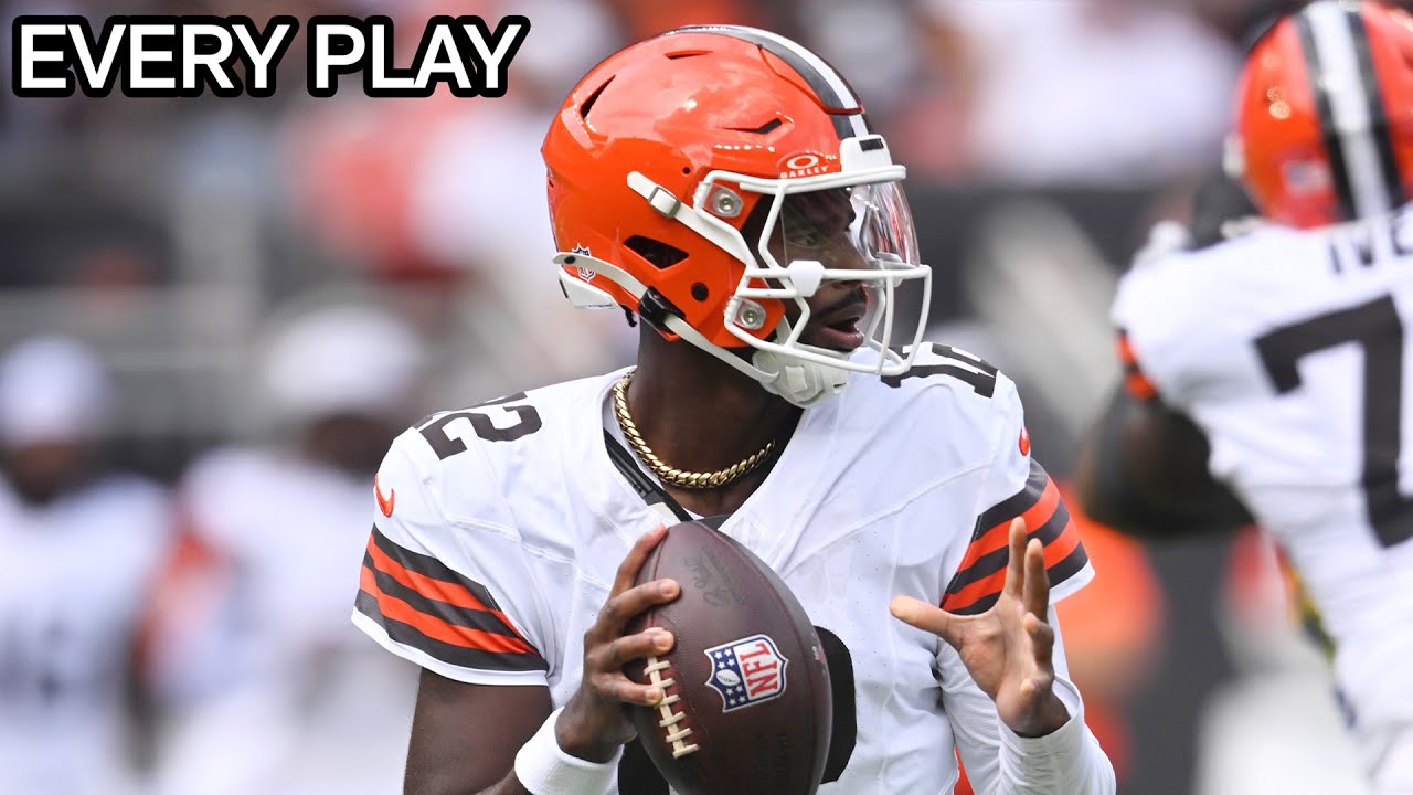 Shedeur Sanders Every Throw & Run Preseason Week 3