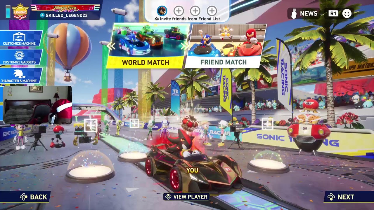 Sonic Racing Cross Worlds LIVE!! Training for legend comp 2 next week! 