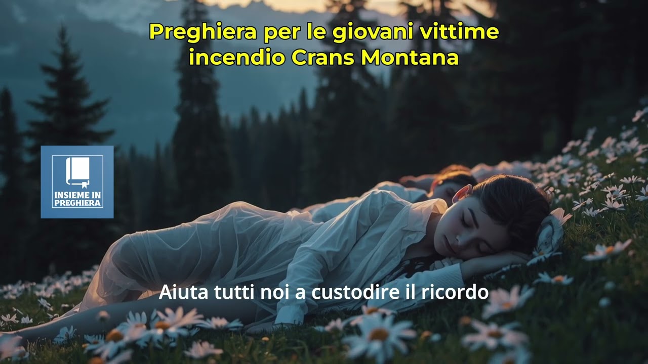 Preghiera per le giovani vittime incendio Crans Montana