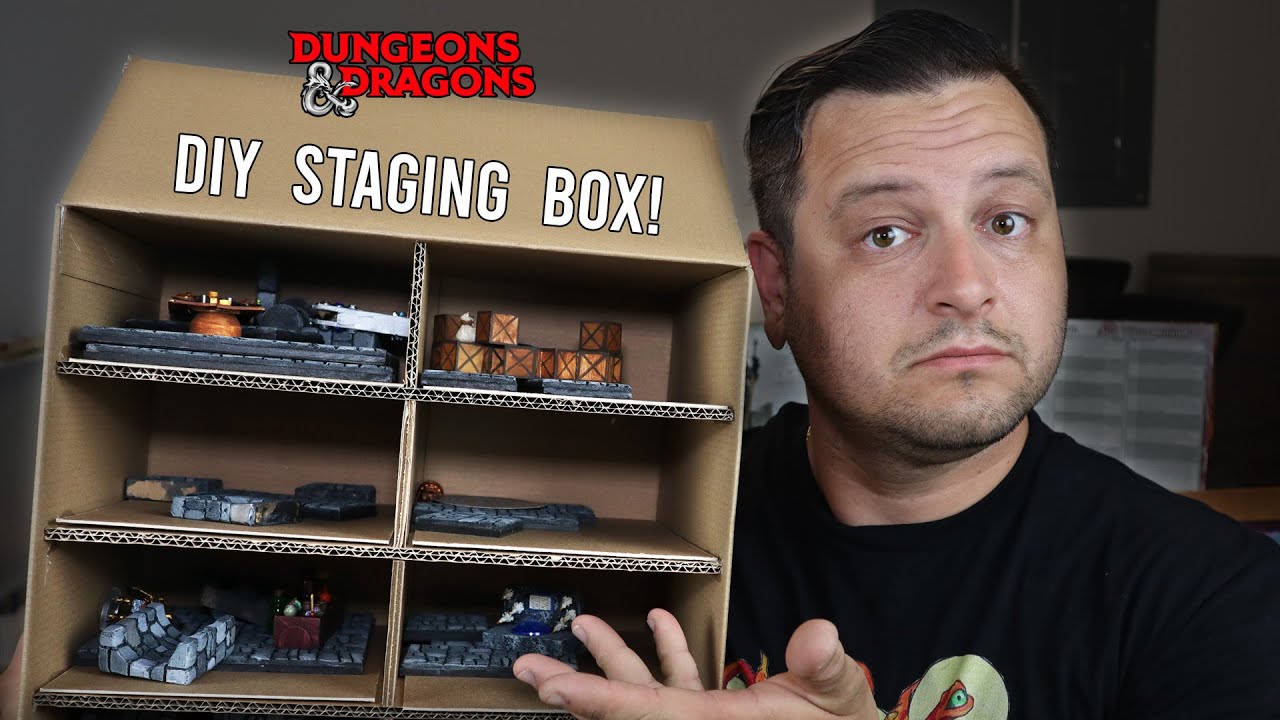 D&D terrain...how do you ACTUALLY manage it during gametime?  Make a staging box!