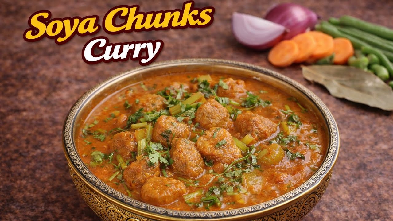 Soya Chunks Mixed Vegetables Curry Recipe | High Protein Veg Curry  | Easy & Healthy