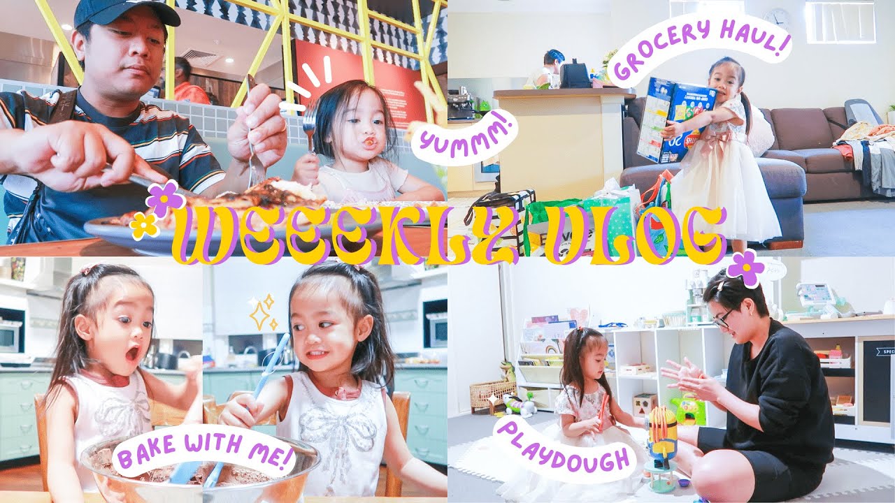 WEEKLY VLOG: DATE WITH PAPA AND AMARA | BAKE & PLAY WITH US | GROCERY HAUL | BUHAY AUSTRALIA