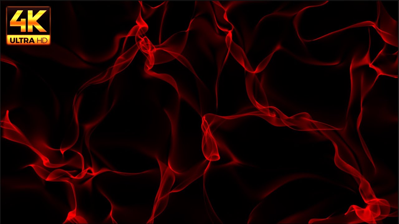 4K Red Smoke Screensaver - 1 Hour  Infinite Loop -  Free Download - (No Sound)