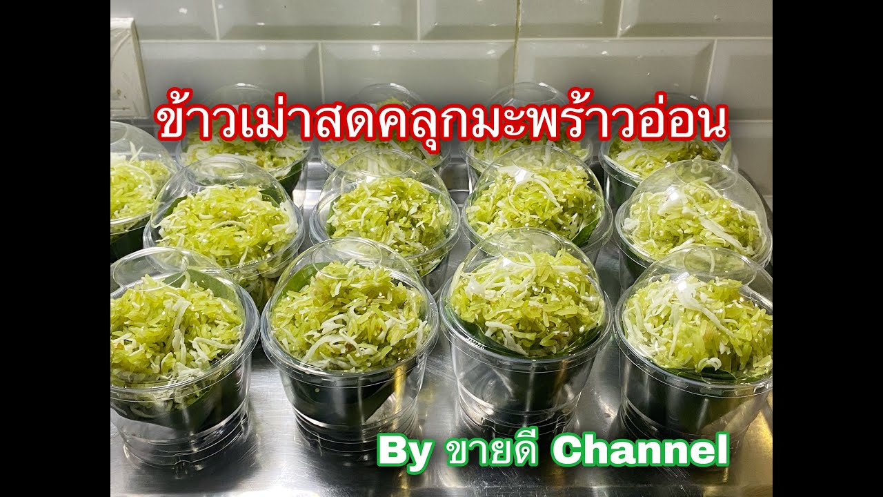 ข้าวเม่าสดคลุกมะพร้าว เมนูแนะนำ by ขายดี Channel