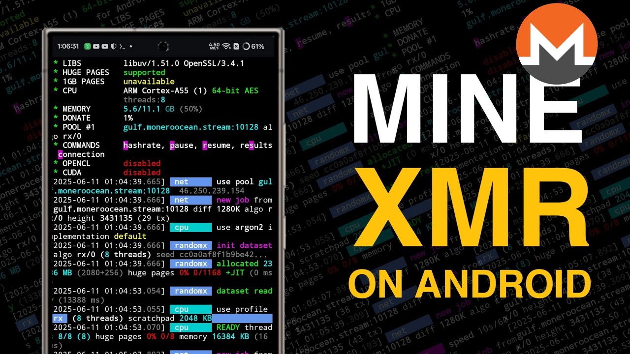 Mining XMR on Android with Termux in 2025 | By Technolex