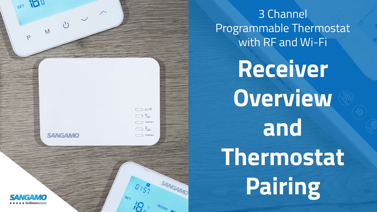 Sangamo 3 Channel Thermostat: Receiver Overview & Thermostat Pairing