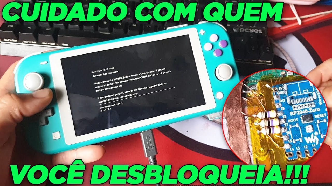 Problema Na Solda Desbloqueio Nintendo Switch Lite - Não Queria Ligar Mais Erro 2002-3539 Na Nand