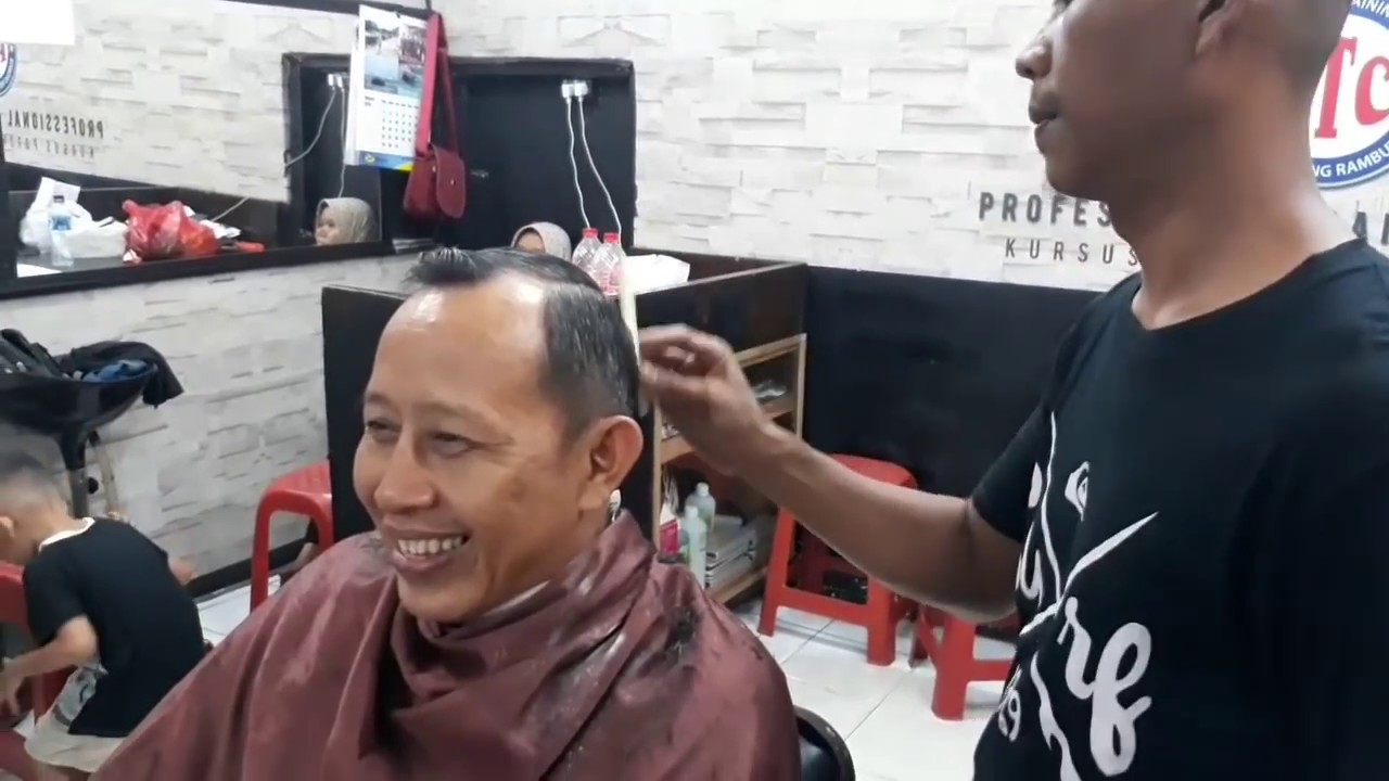 Stik pendek,potong pendek bapak bapak,kursus potong rambut pria