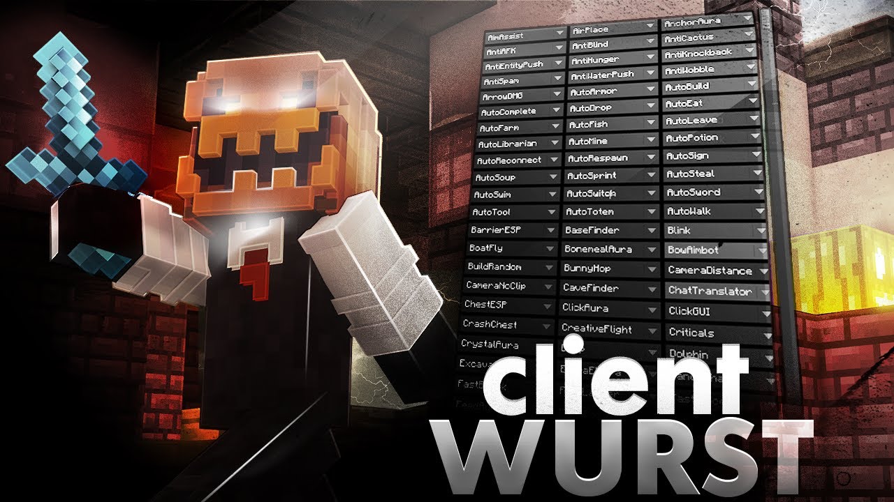 Взломанный клиент: Wurst Client для Minecraft 2025 &mdash; 1.21.10 Лучший ванильный клиент