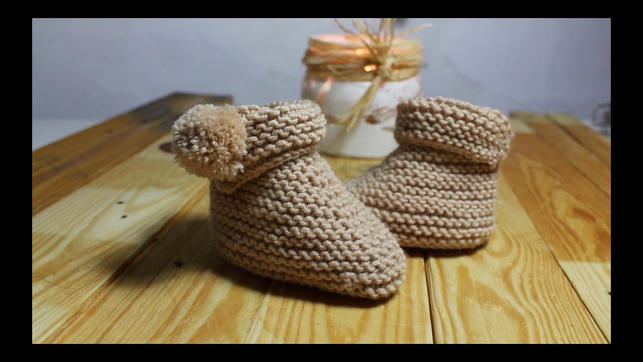 Botas de bebé a tricot paso a paso I cucaditasdesaluta