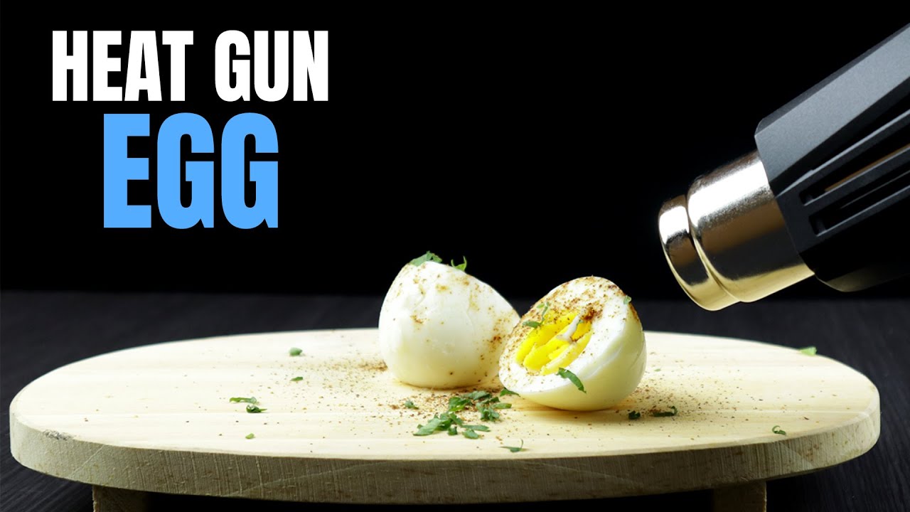 EXPERIMENT HEAT GUN VS EGGS  - Boil and fry eggs without stove