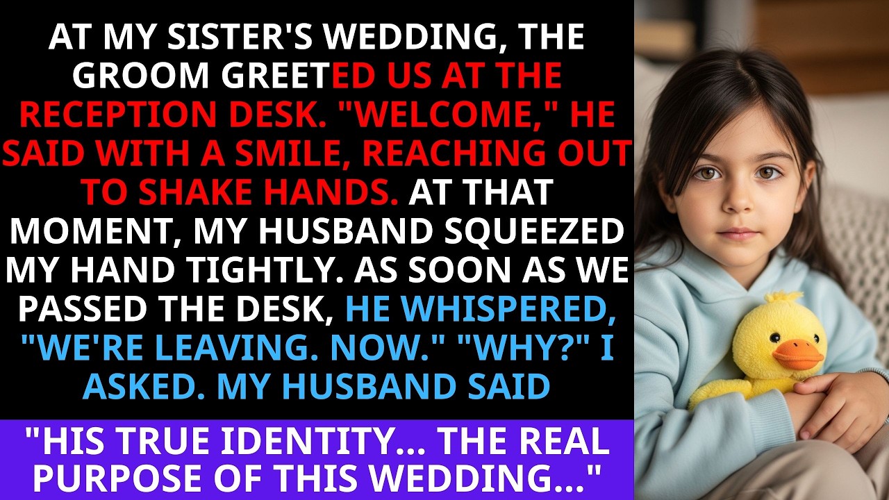 At my sister's wedding, my husband saw the groom and whispered 
