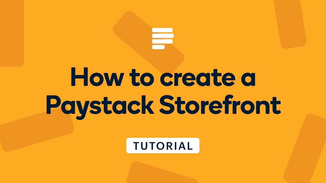 Как создать витрину Paystack