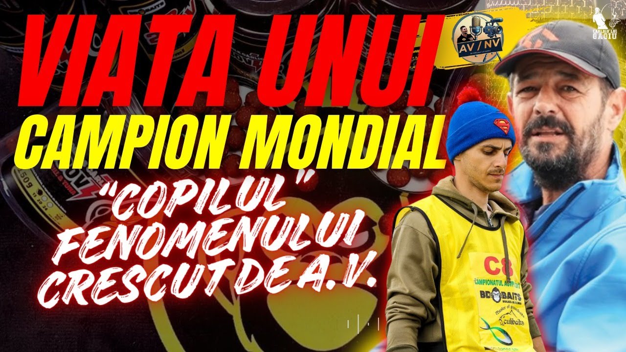 VIATA unui CAMPION MONDIAL in PESCUIT la CRAP - Bogdan Dragan, la AV/NV cu Andrei Vladeanu - LIVE