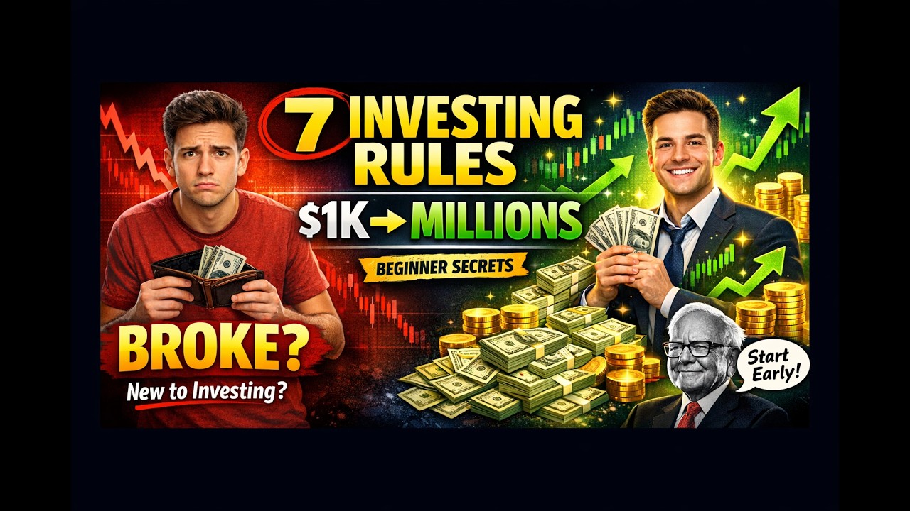 Investing for Beginners Master These 7 Rules & Retire Rich (Stock Market Secrets) | WAQARSFINAIRES