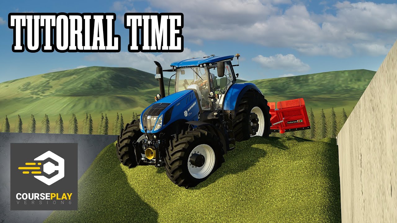 Tutorial - Using Courseplay For Bunker Compacting & Leveling - Farming Simulator 19