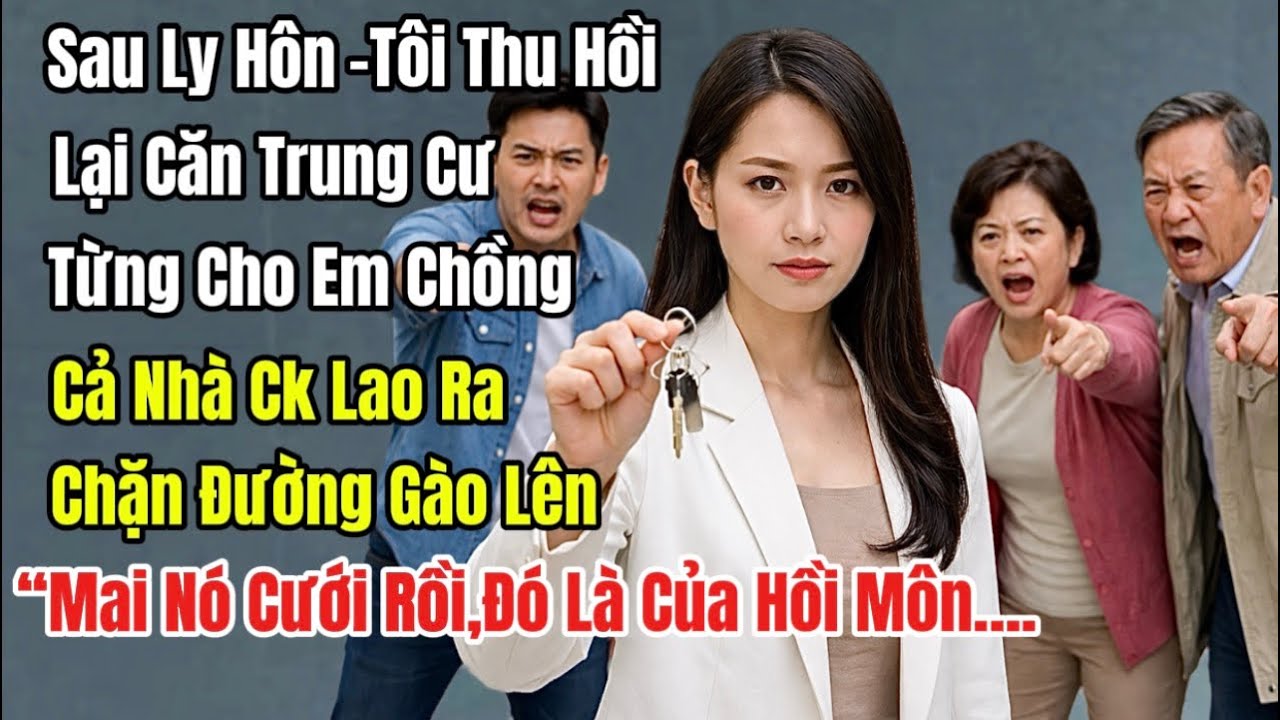 Sau Ly Hôn, Tôi Thu Hồi Lại Căn Trung Cư Từng Cho Em Ck. Cả Nhà Ck Lao Ra Chặn Đường Gào Lên…..