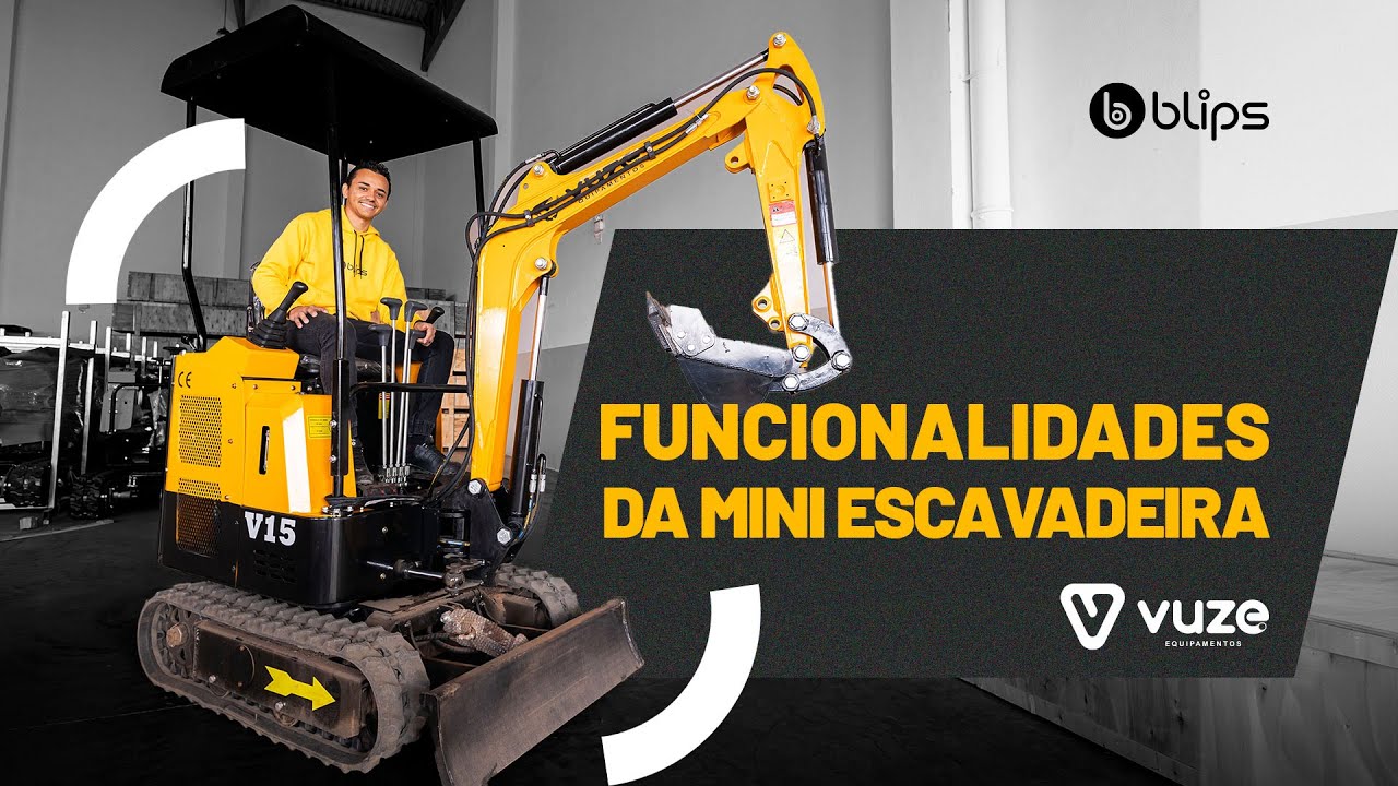 FUNCIONALIDADES DA MINI ESCAVADEIRA 20HP