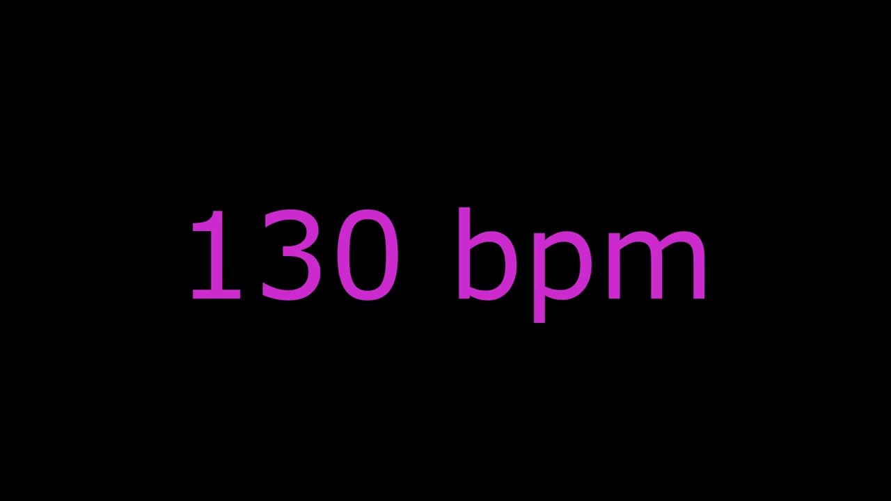 Metrónomo 130 BPM 4/4 10 minutos volumen alto ideal para practicar cualquier instrumento musical