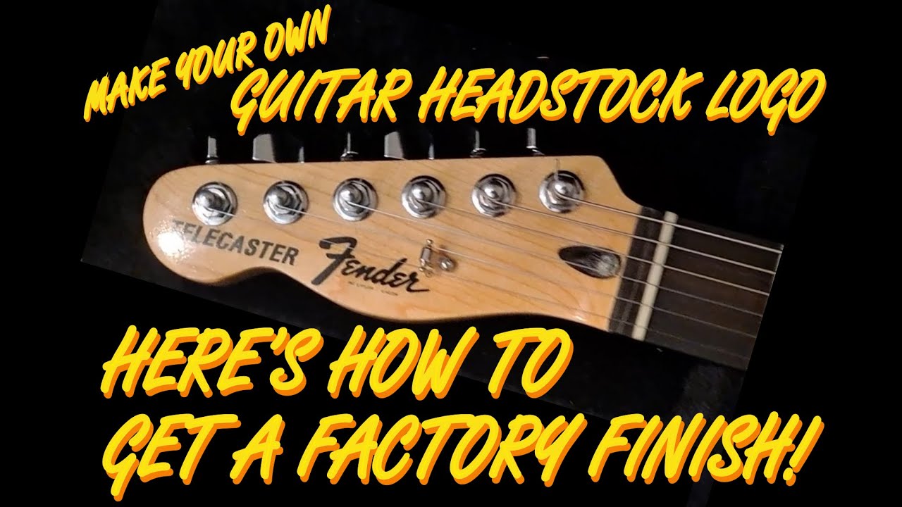 MAKE YOUR OWN GUITAR HEADSTOCK LOGO AND GET A FACTORY FINISH! BRIAN MAY TELECASTER REPLICA