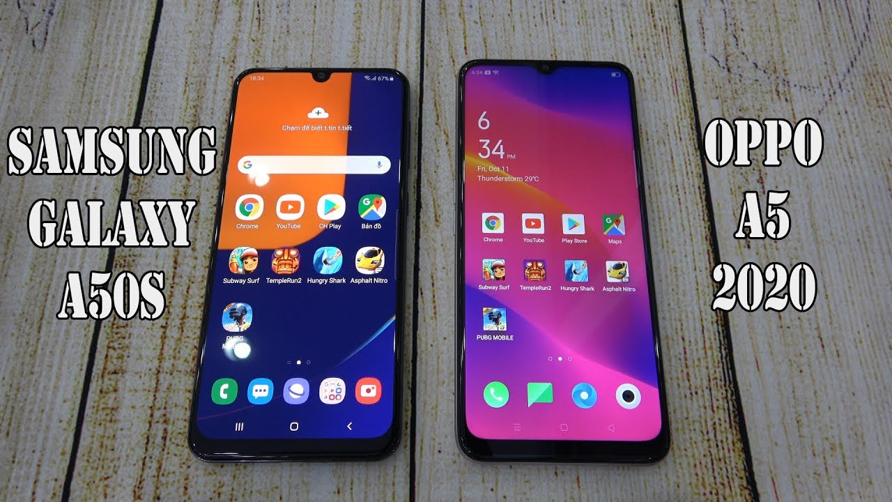 Samsung Galaxy A50s vs OppoA5 (2020) | SpeedTest and Camera comparison