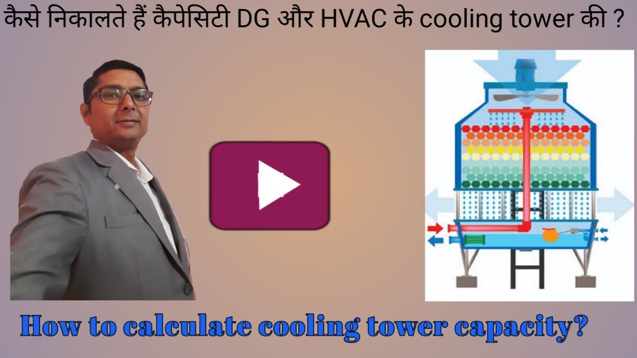 How to calculate DG/HVAC Cooling Tower Capacity