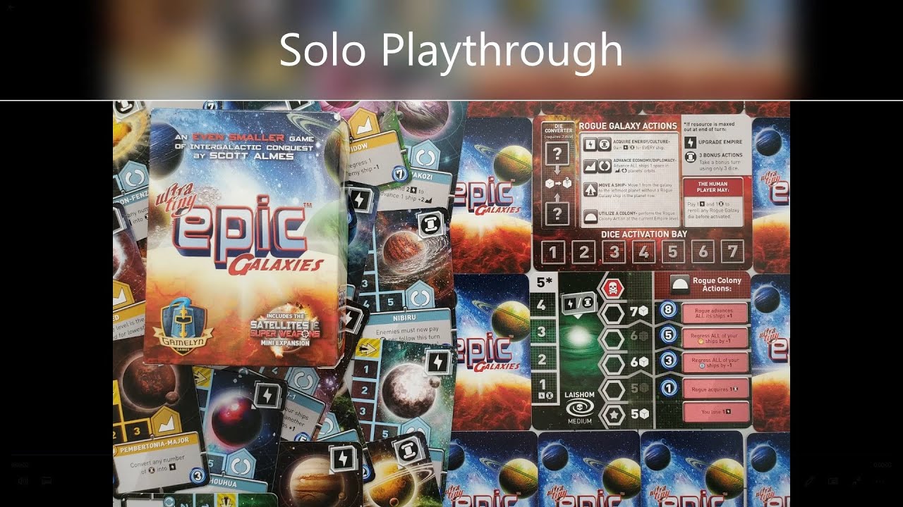 Ultra-Tiny Epic Galaxies Solo Playthrough