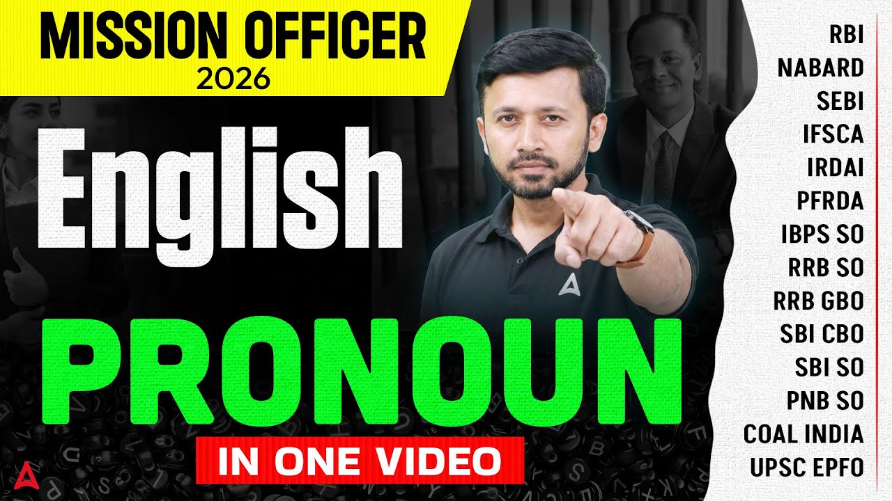English Pronoun in One Video | Complete Rules & Error Detection | Mission Officer 2026 By Parth Sir