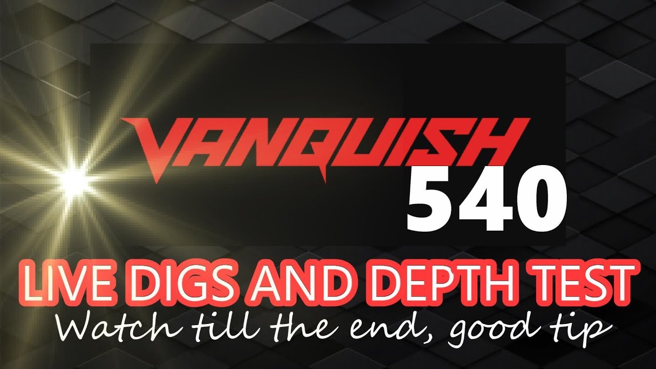 VANQUISH 540. live digs metal detecting uk