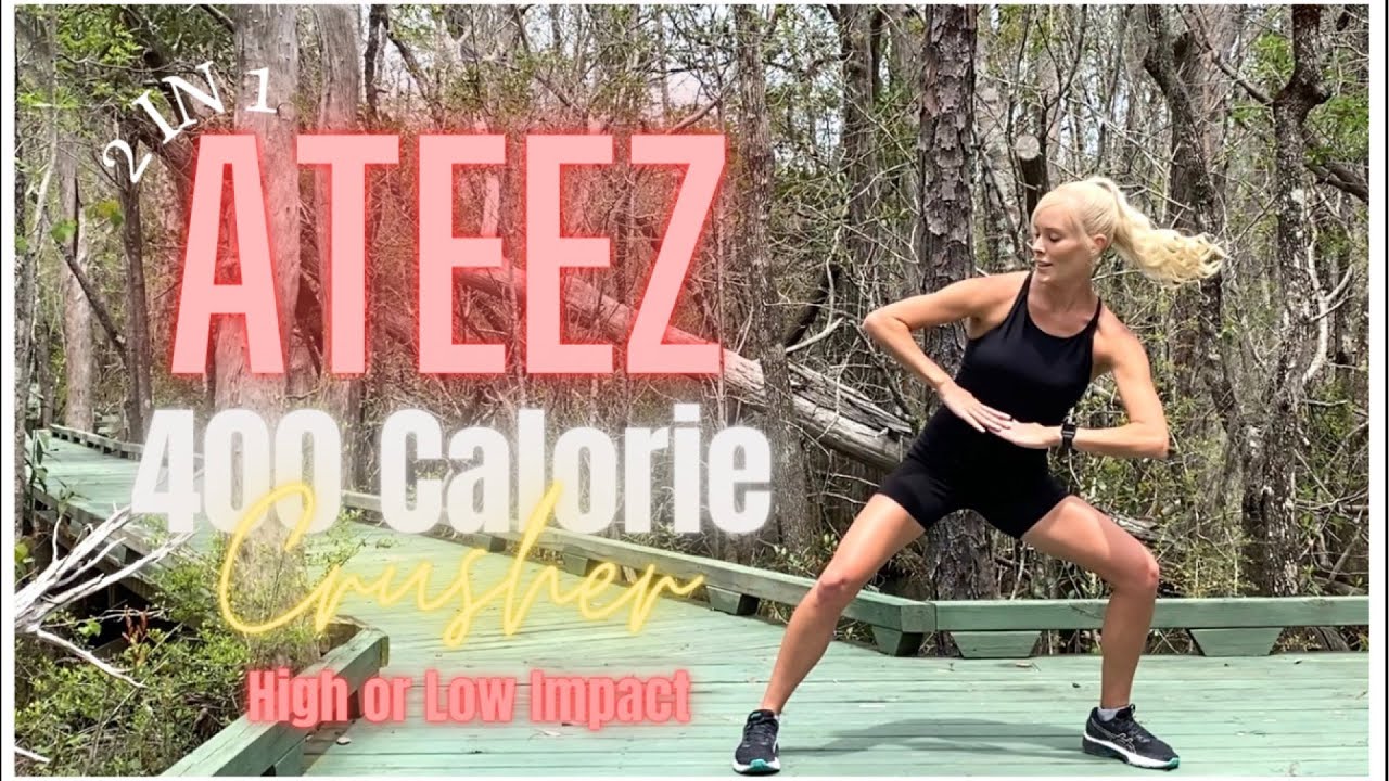 ATEEZ K-POP 400 CALORIE CRUSHER | Extreme Dance HIIT | High or Low Impact | 2 in 1