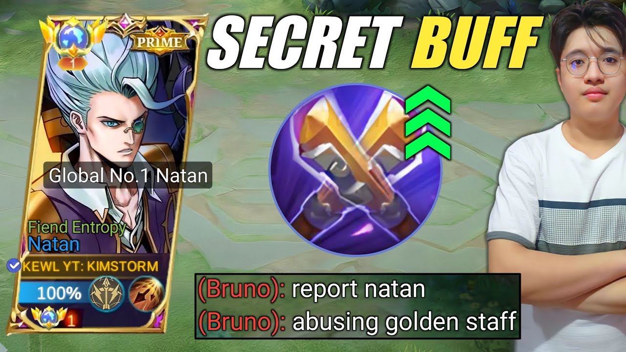 GLOBAL 1 NATAN ABUSING THE SECRET BUFF ON GOLDEN STAFF🔥
