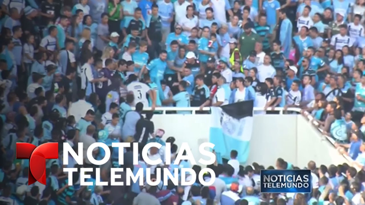 Nuevo acto de violencia durante un partido de futbol | Noticiero | Noticias Telemundo