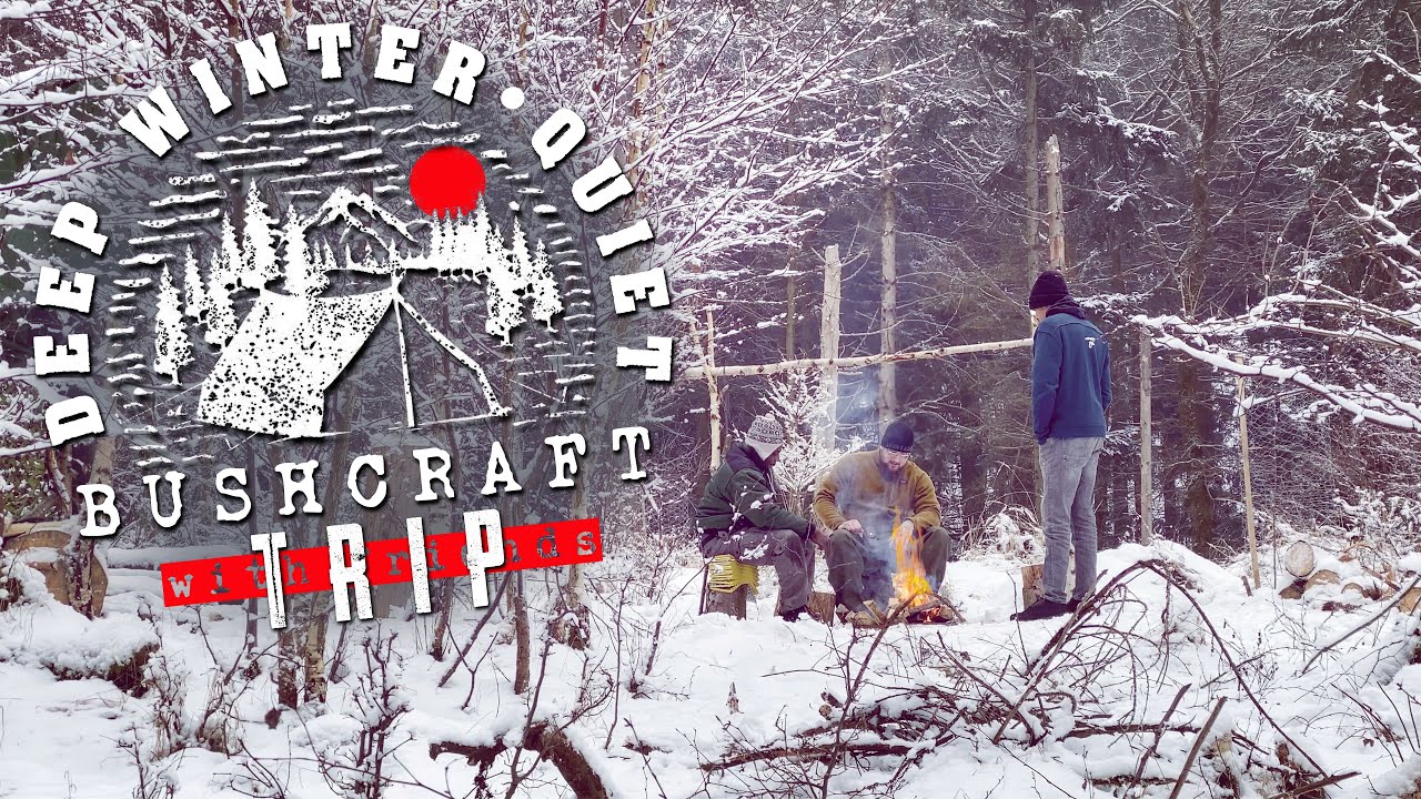 BUSHCRAFT TRIP - Ohne Reden in tiefem Winter mit Freunden ⎮ Outdoor, Survival, Natur ⎮ Max Cameo