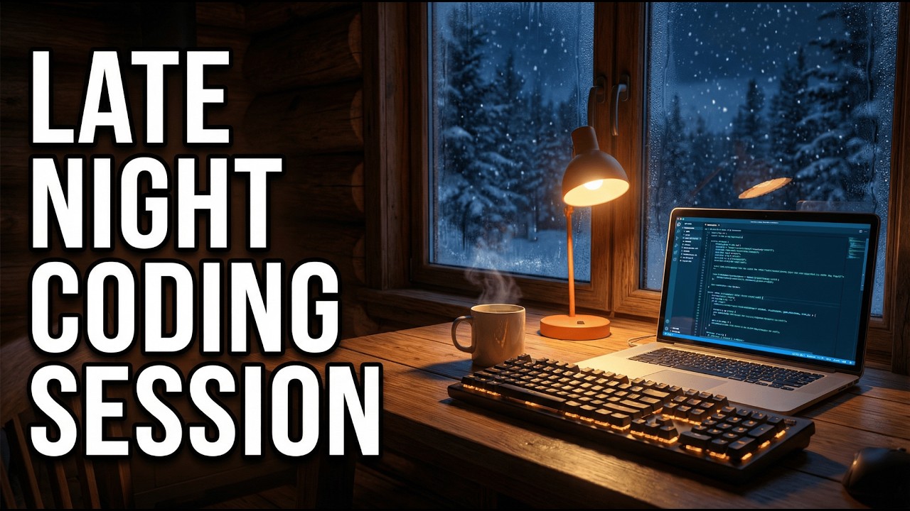 Late Night Coding in a Snowstorm ❄ Deep Focus for Programmers (2 Hours Ambient)