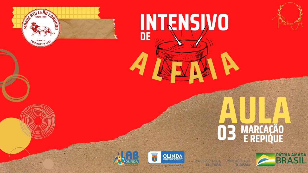 CURSO INTENSIVO DE ALFAIA - AULA 03 MARCAÇÃO E REPIQUE