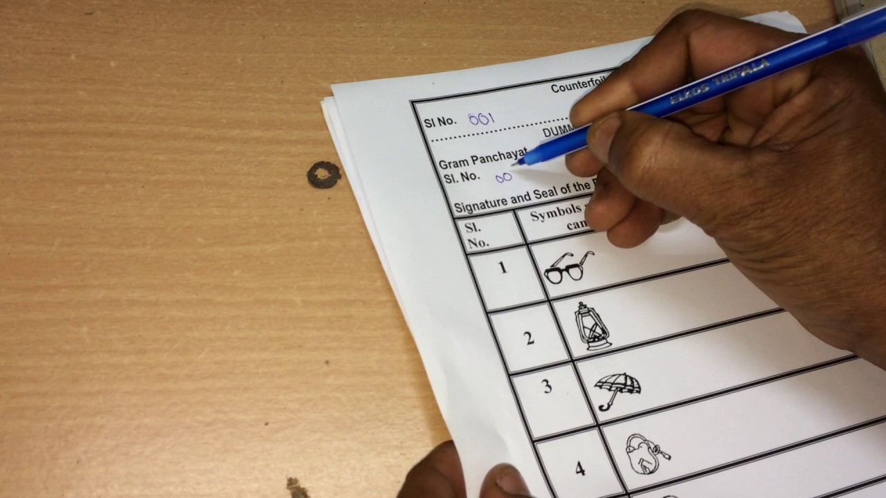 BALLOT PAPER