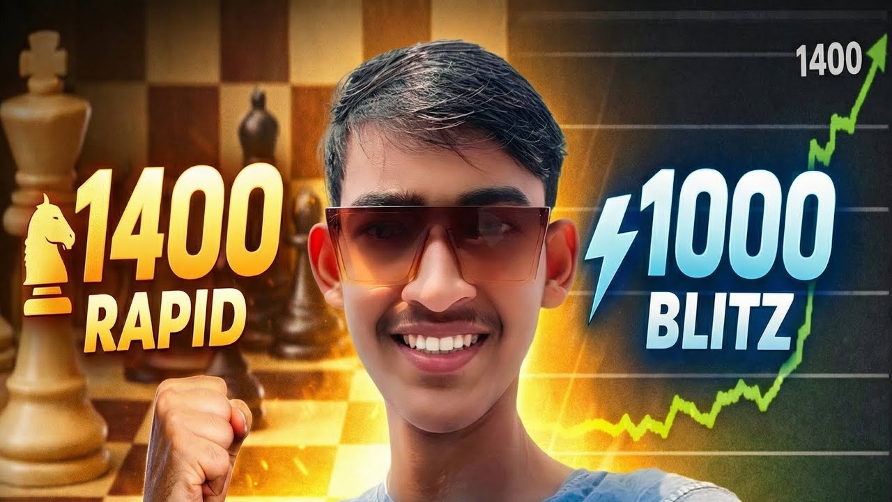 I Reached 1400 Rapid & 1000 Blitz on Chess.com 