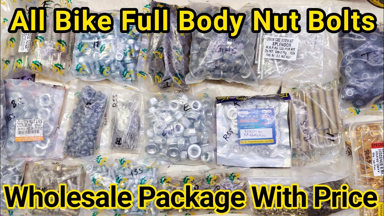 All Bike Full Body Nut Bolts Price | Wholesale Pack With Price | Real Auto Santosh ||