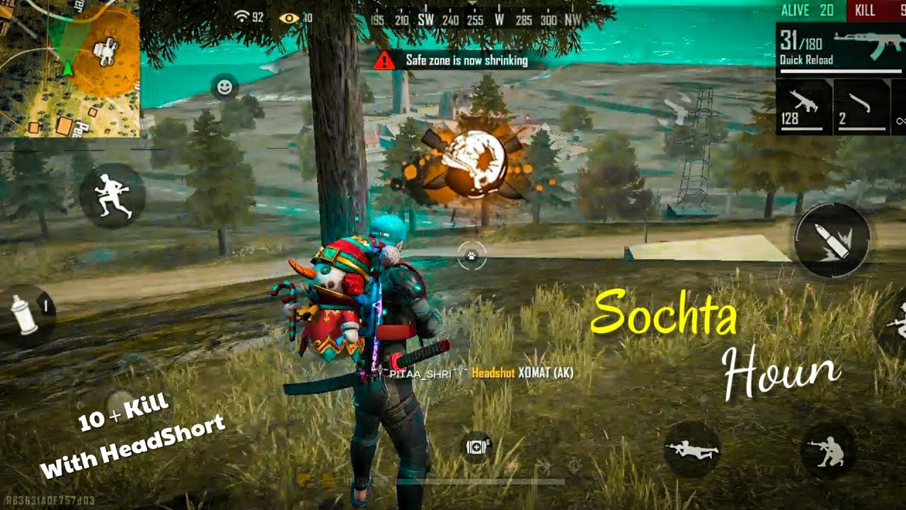 Best FreeFire Gameplay Montage || Sochta Houn Song - Ustad Nusrat Fateh Ali Khan || Sudh Gamer