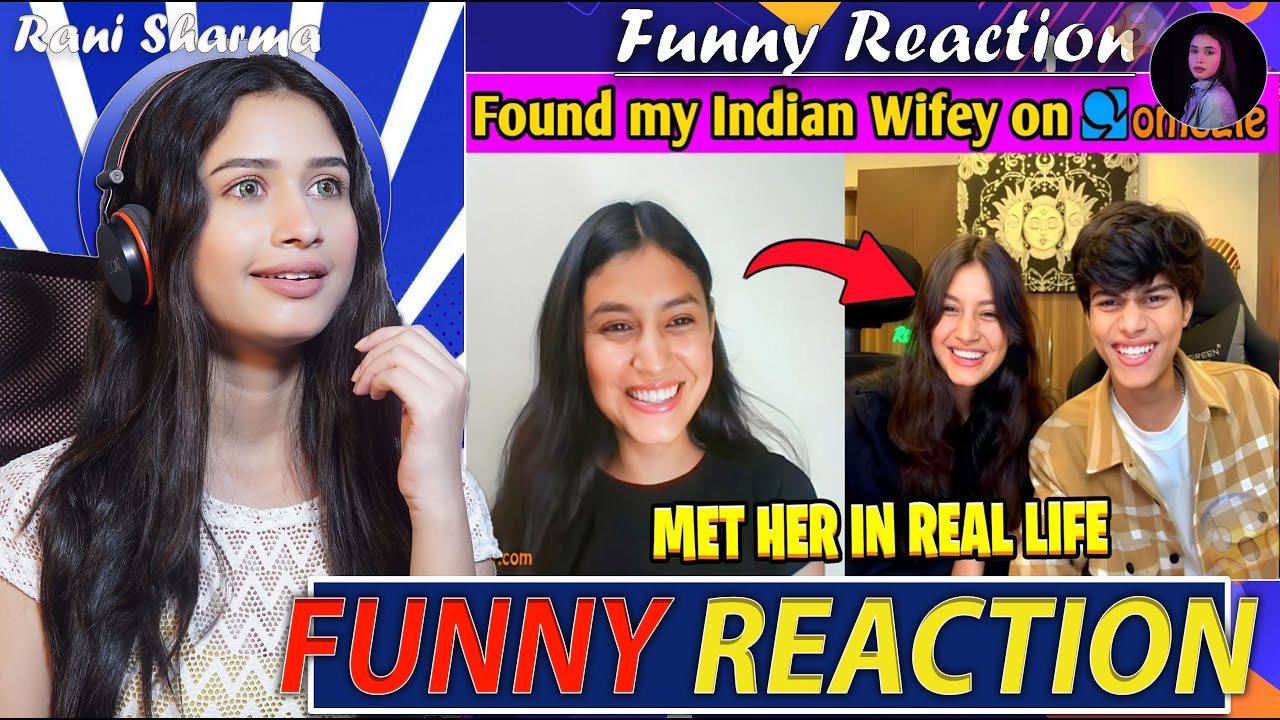 @adarshuc  Found HIS FUTURE INDIAN WIFEY ON OMEGLE 😍 Funny Reaction by Rani Sharma