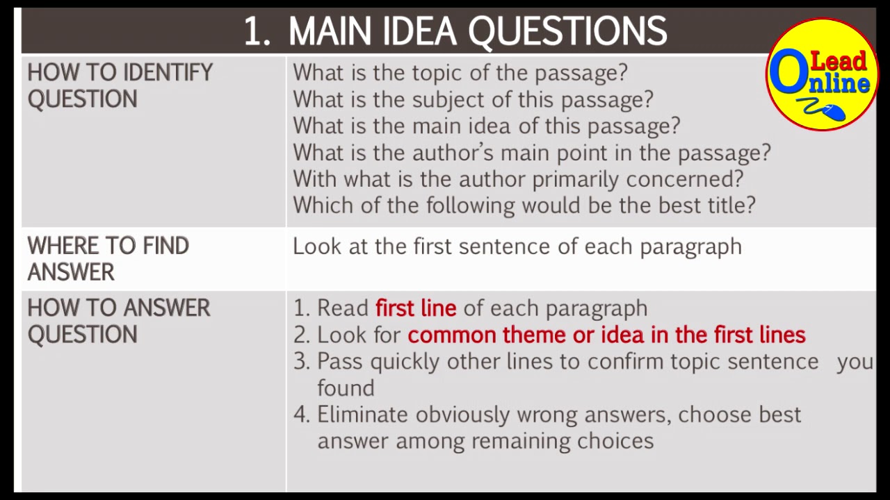 เทคนิคการทำข้อสอบ TOEFL ITP Reading