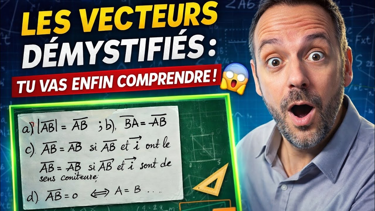La mesure algébrique DES VECTEURS DÉMYSTIFIÉS : TU VAS ENFIN COMPRENDRE ! 😱📐
